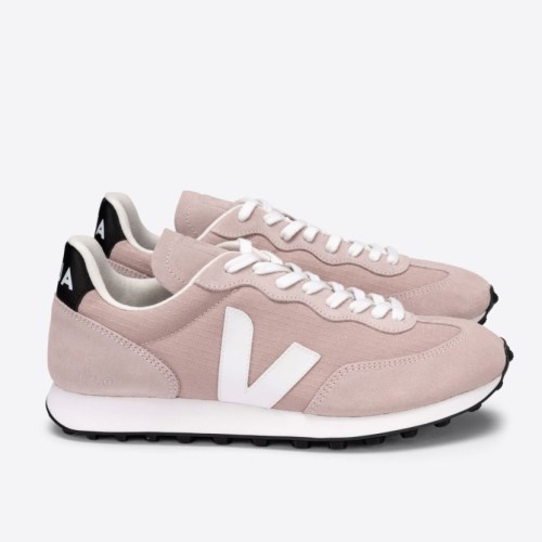 Veja Rio Branco Ripstop Womens Trainers Pink UK 98768